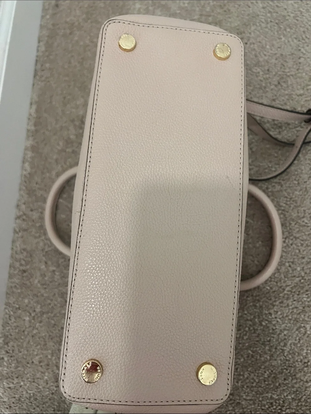 Michael Kors Light Blush Dome Crossbody Satchel
